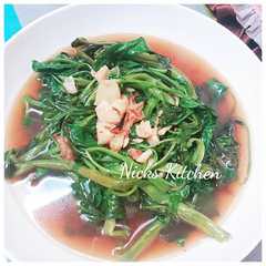 A picture of Cah Kangkung Bawang #BikinRamadanBerkesan #Tips awet ijo renyah.
