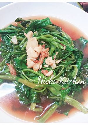 Foto resep Cah Kangkung Bawang #BikinRamadanBerkesan #Tips awet ijo renyah