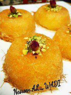 صورة لوصفة كب كنافة بالقشطة