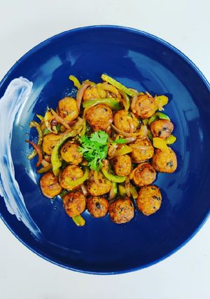 A picture of Chicken keema balls.