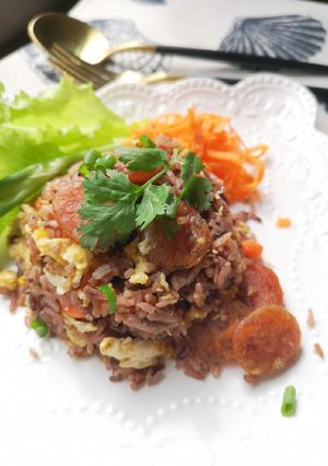 รูปของ ข้าวผัดกุนเชียง​