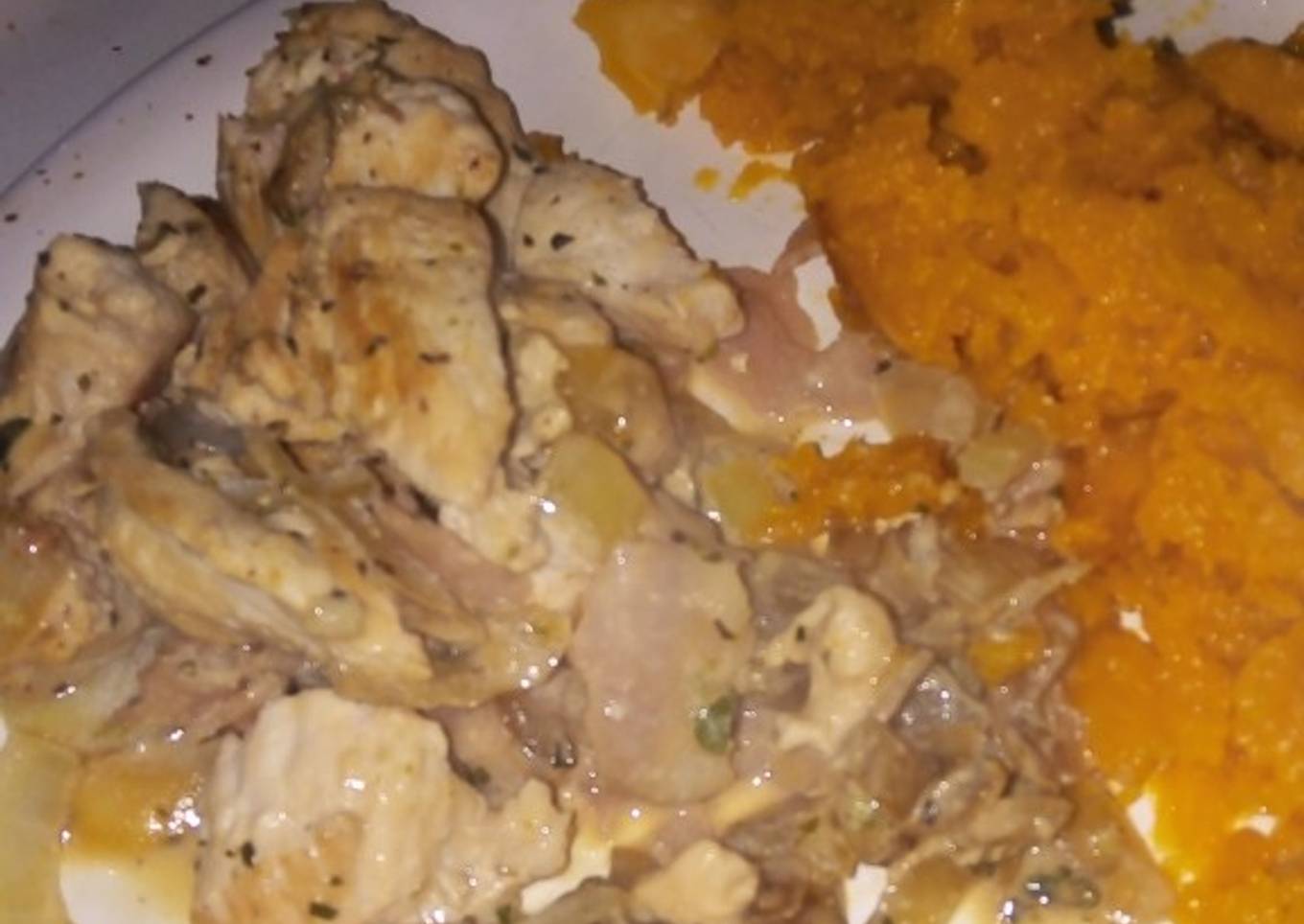 Pollo/ pechuga con crema light