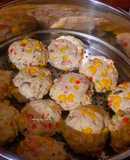 Chả ức gà rau củ