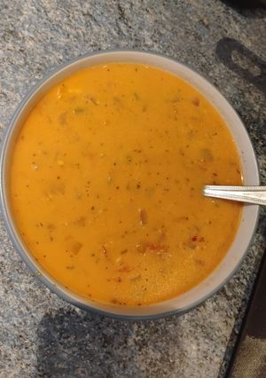 A picture of Creamy Lasagne Soup.