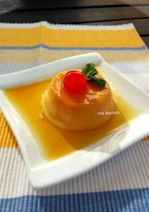 Una foto de Flan de queso sin horno y sin huevo