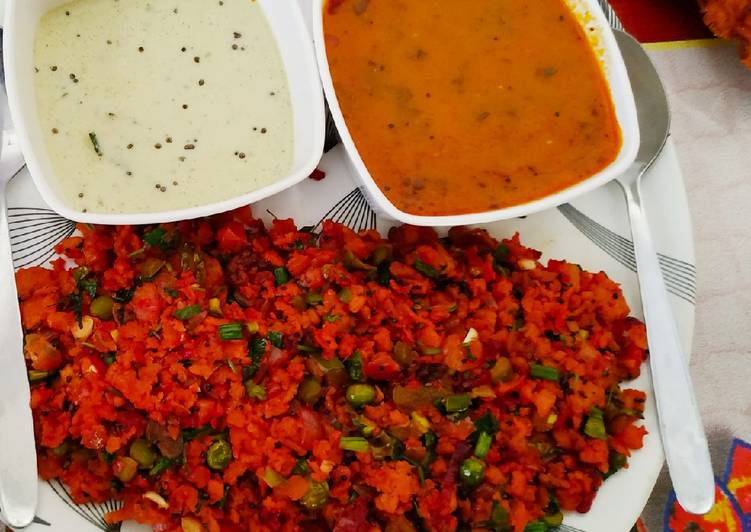 Step-by-Step Guide to Prepare Speedy Dosa fry with sambar chutney