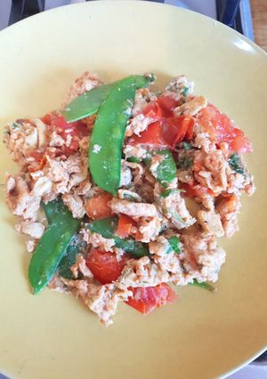 A picture of Egg stir fry.