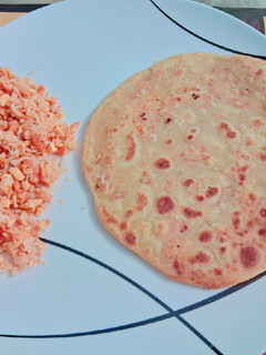A picture of Cheesy Namkeen paratha.