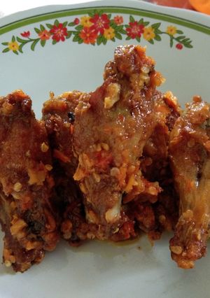 Foto resep Sticky Wings: Sambel Kencur