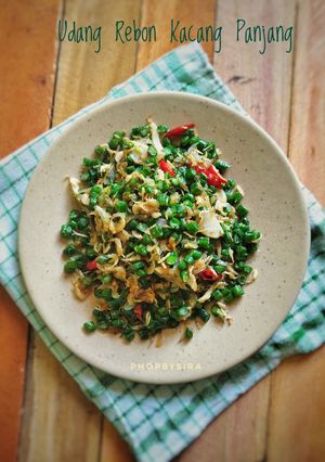 Foto resep Udang Rebon Kacang Panjang