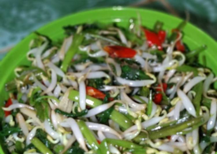 Resep Tumis kangkung tauge oleh Chiichaa Chalistha Poetrie 