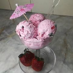 A picture of Tutti Fruity and Strawberry Icecream#Eid Special.