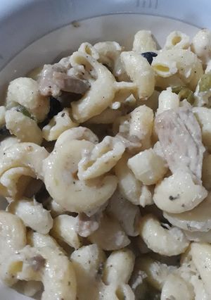 A picture of White pasta #cookpadramzan #5thweekchallange appetizer.