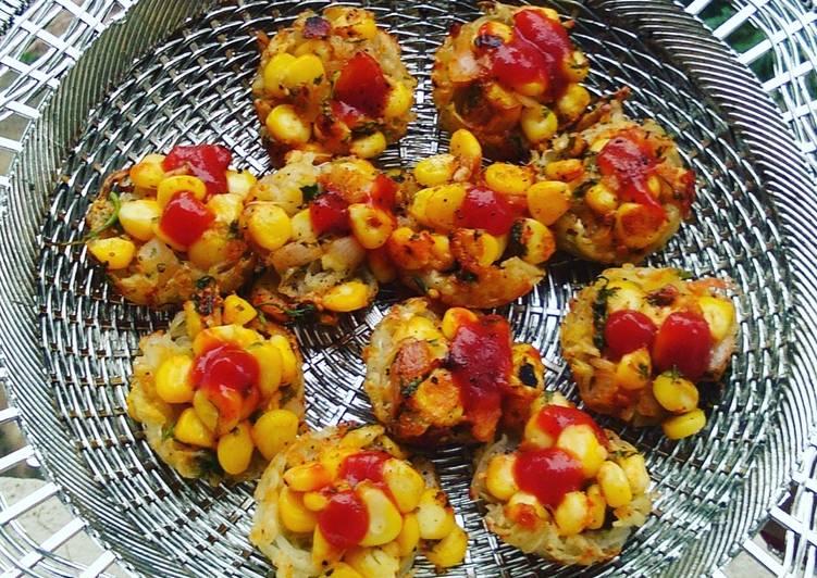 Steps to Make Quick Chaat In Potato Bowl