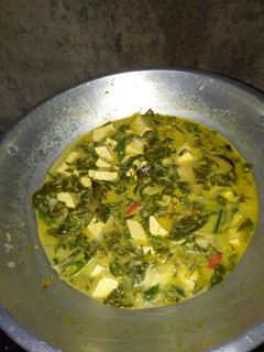 Foto resep Sayur pucuk singkong+tahu kuah santan