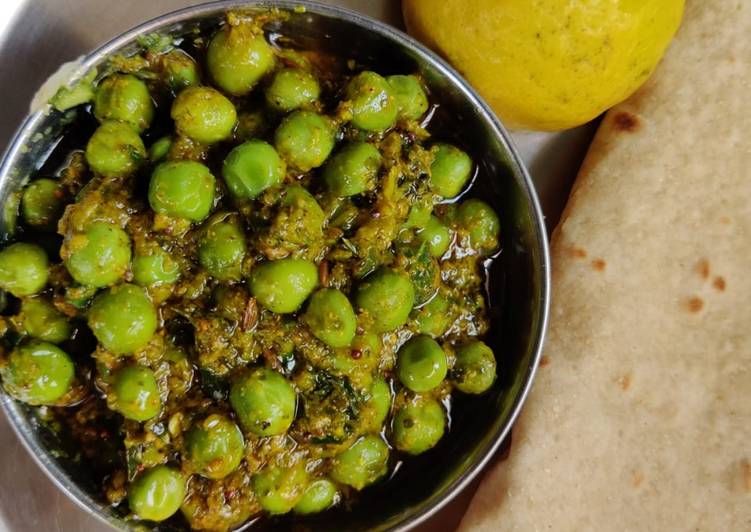 Simple Way to Make Super Quick Homemade Green peas sabji