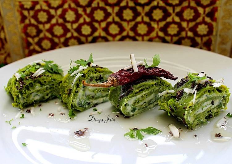 How to Make Ultimate Spinach Dhokla Roll Ups