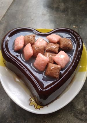 Foto resep Pudding coklat black forest