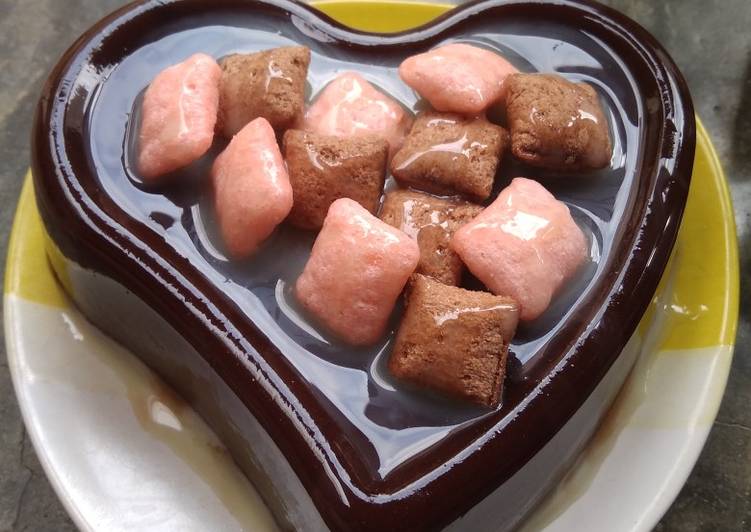 Pudding coklat black forest