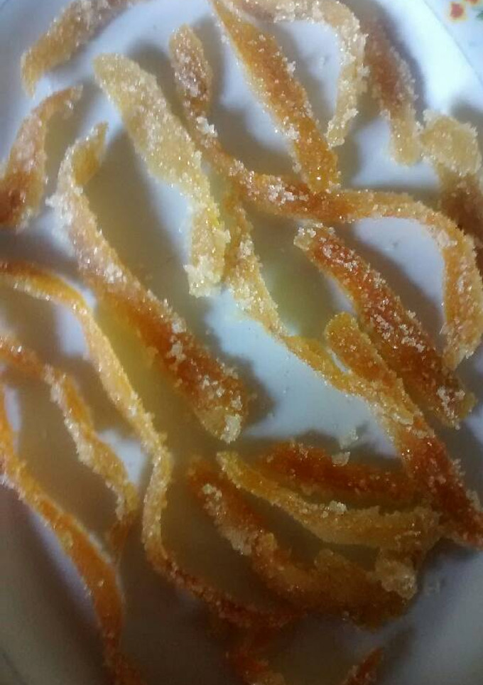 Una foto de Cascarita de naranja caramelizada