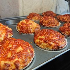 A picture of Cheese And Ham Muffins.
