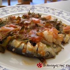 A picture of Fragrant sardines in the oven.