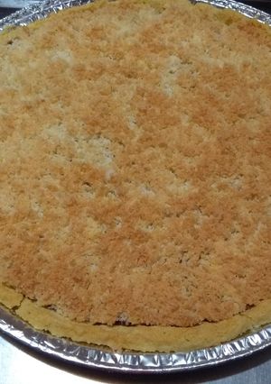Una foto de Tarta de dulce de leche y coco