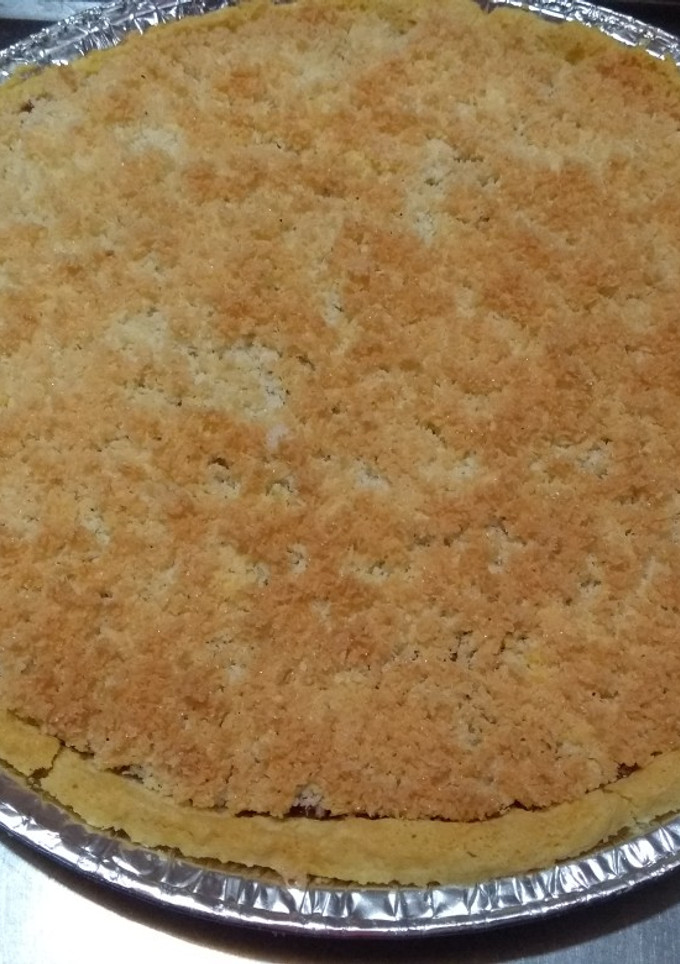 Una foto de Tarta de dulce de leche y coco
