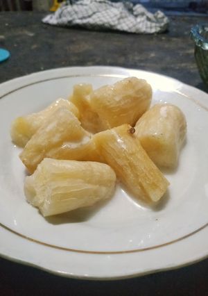 Foto resep Singkong siram santan manis