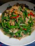 Tumis oncom genjer