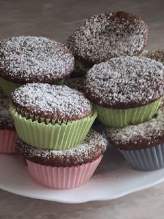 Diós - meggyes muffin recept fotója