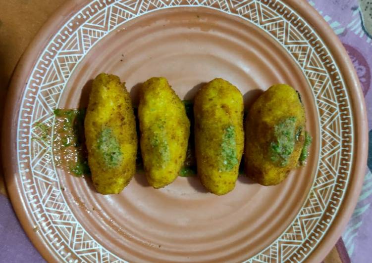 Poha cutlet