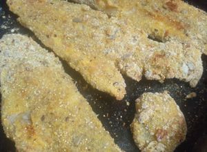 Una foto de Mis milanesas de merluza al horno ! Sequitas y sabrosas