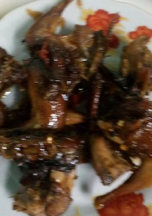 Hình của món Chim cút rô ti.