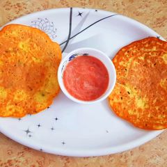 A picture of Moong daal paratha.