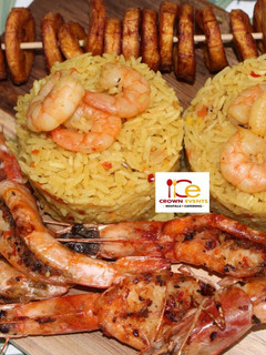 A picture of Plantain shrimp rice.