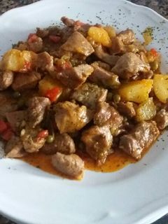 Una foto de Estofado de pavo al pimentón