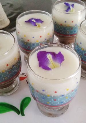 Foto resep Puding Bunga Telang Susu