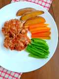 189. Chicken Steak with Barbeque Sauce
