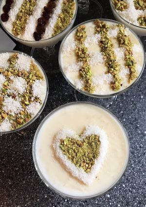 صورة لوصفة رز بحليب على الطريقة اللبنانية القديمة وبدون اي اضافات للنشا 😋❤️