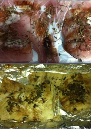 Una foto de Merluza al horno