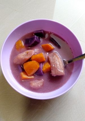 Foto resep Kolak ubi dan pisang😘