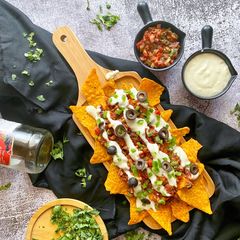 A picture of Loaded Nachos.