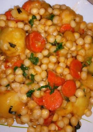 A picture of Githeri with potatoes.