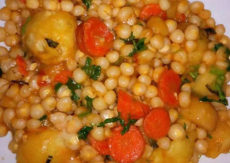 Githeri with potatoes