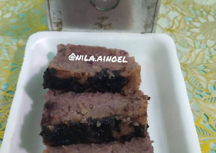 Langkah Mudah untuk Membuat Brownies ubi ungu yang Lezat Sekali