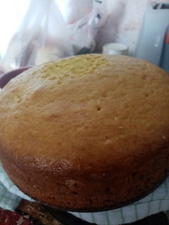 Una foto de Torta de mandarina licuada