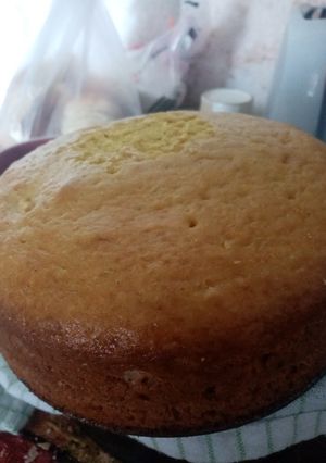 Una foto de Torta de mandarina licuada