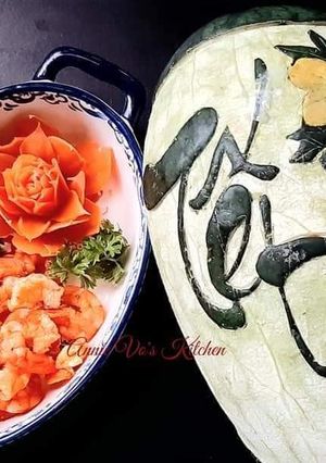 Hình của món Tôm khô sấy bằng nồi chiên không dầu.