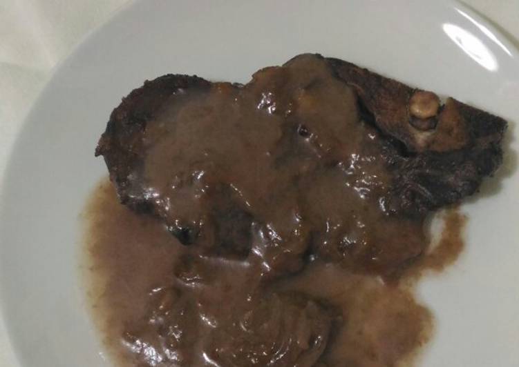 Braciolina di maiale al bonarda di mio suocero